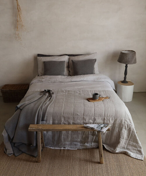 Maxime 100% linnen dekbedovertrek Light Grey