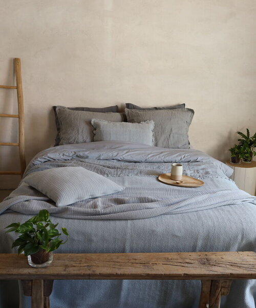 Remy duvet cover Blue Grey