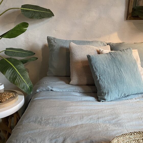 Maxime duvet cover Powder Ocean Green