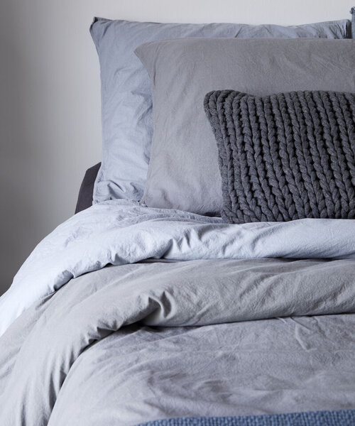 Luca duvet cover blue grey