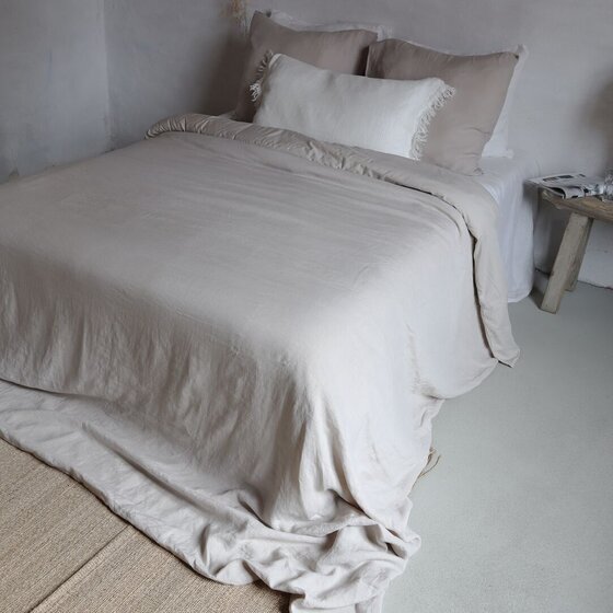 Barbara duvet cover Sand