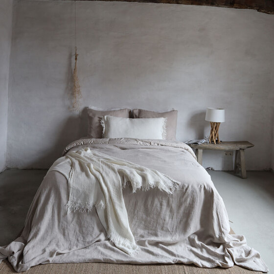 Barbara duvet cover Sand