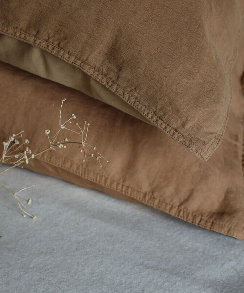 Sofie duvet cover Army  Cognac