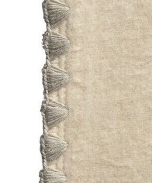 Helsinki plaid und Kissen Stitching Taupe