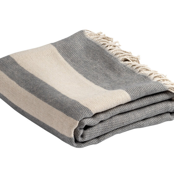 Plaid Lon Natural-Dark Grey