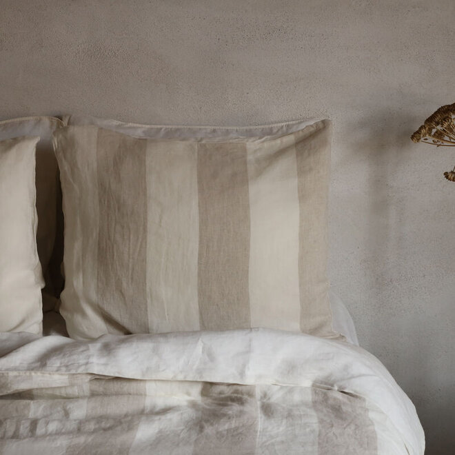 Noa bettbezug streif Off White-Beige 