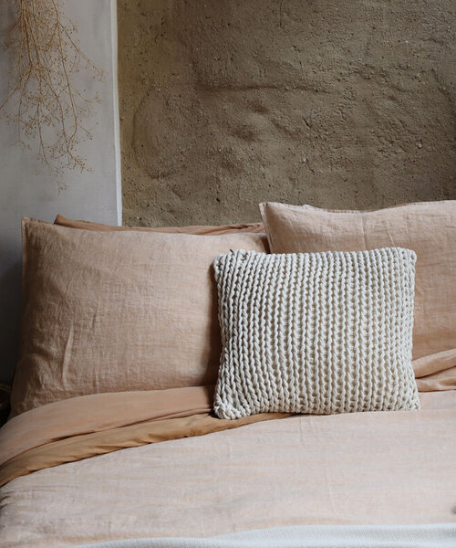 Claire Bettbezug sand Cognac