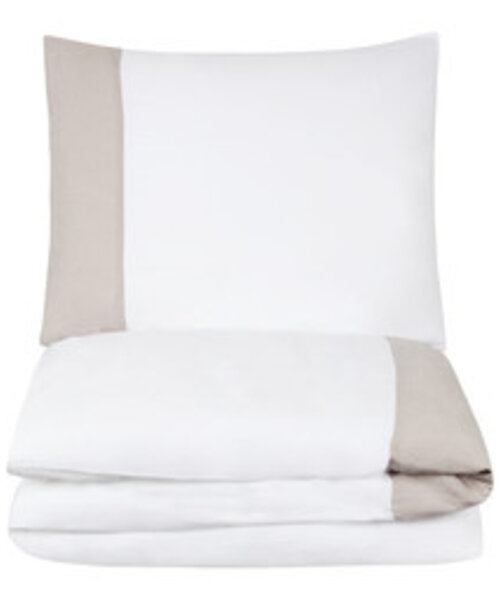 Housse de couette Veneto White-Light grey