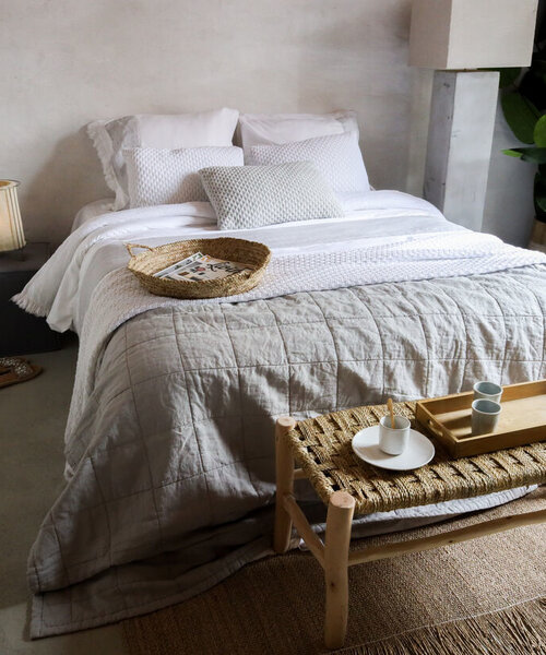 Veneto Bettbezug White-Light grey