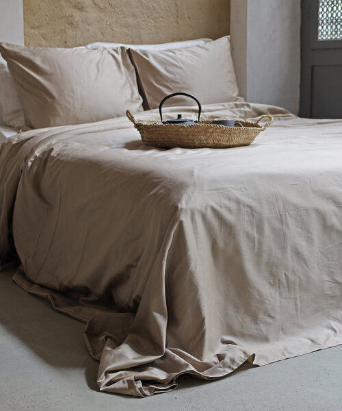 Bari dekbedovertrek beige