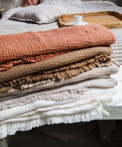 Puglia plaid  Terracotta