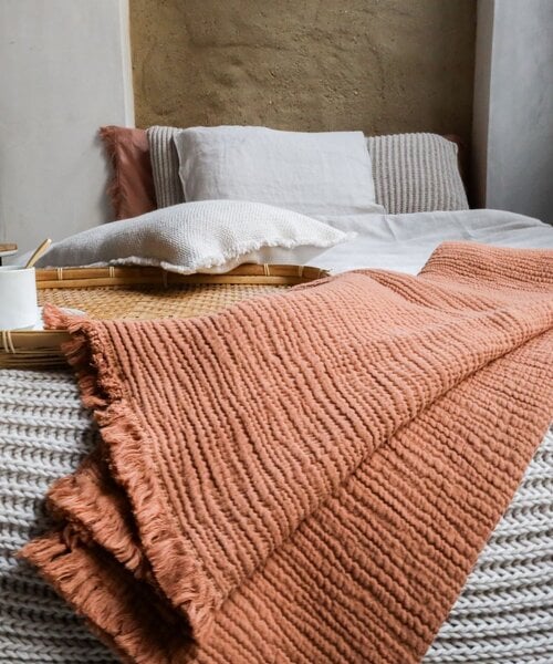 Puglia plaid  Terracotta