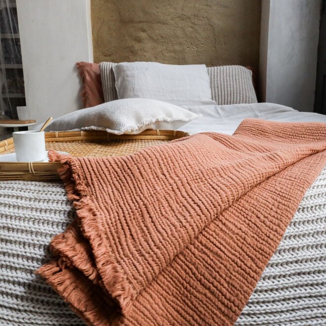 Puglia plaid  Terracotta 