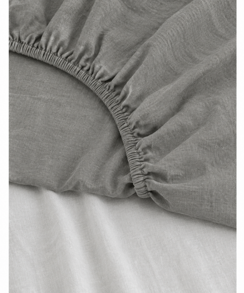 Bilbao fitted sheet Mud
