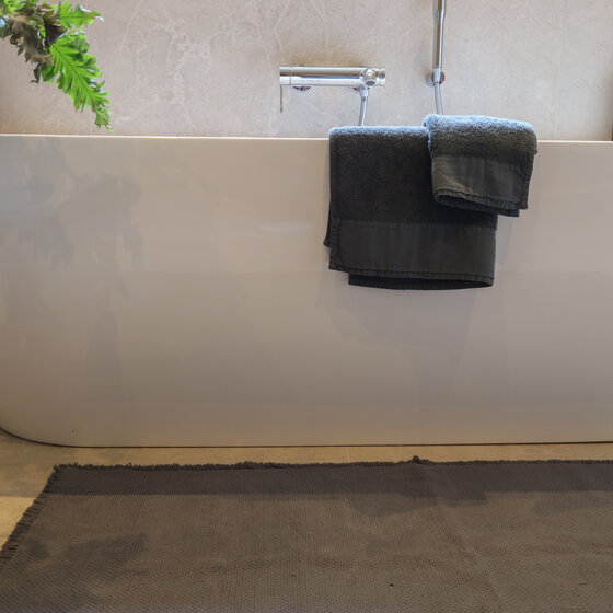 Patara bath mat -Dark Grey