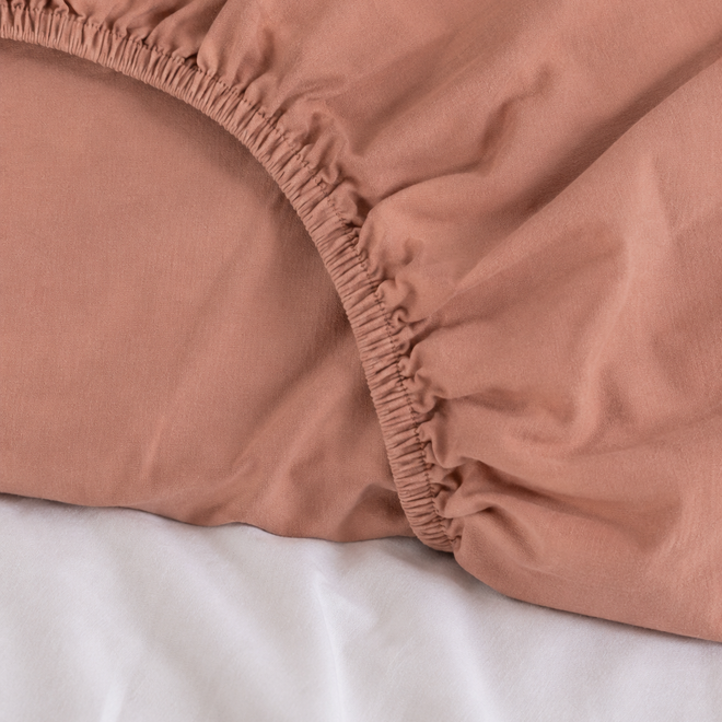 Bilbao fitted sheet Clay 