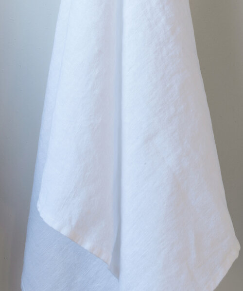 Bo hand towel linen White