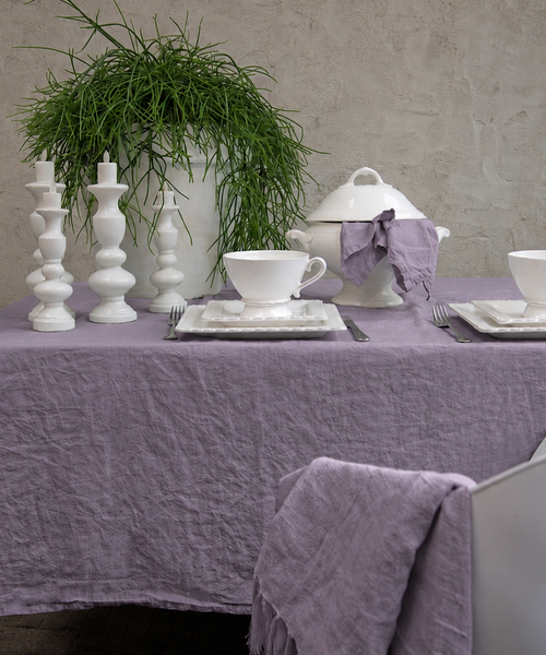 Maxime Tischdecke und Serviette Lilac