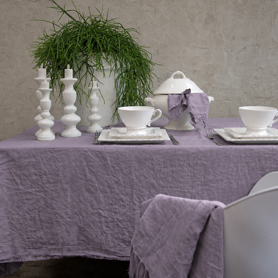 Maxime Tischdecke und Serviette Lilac