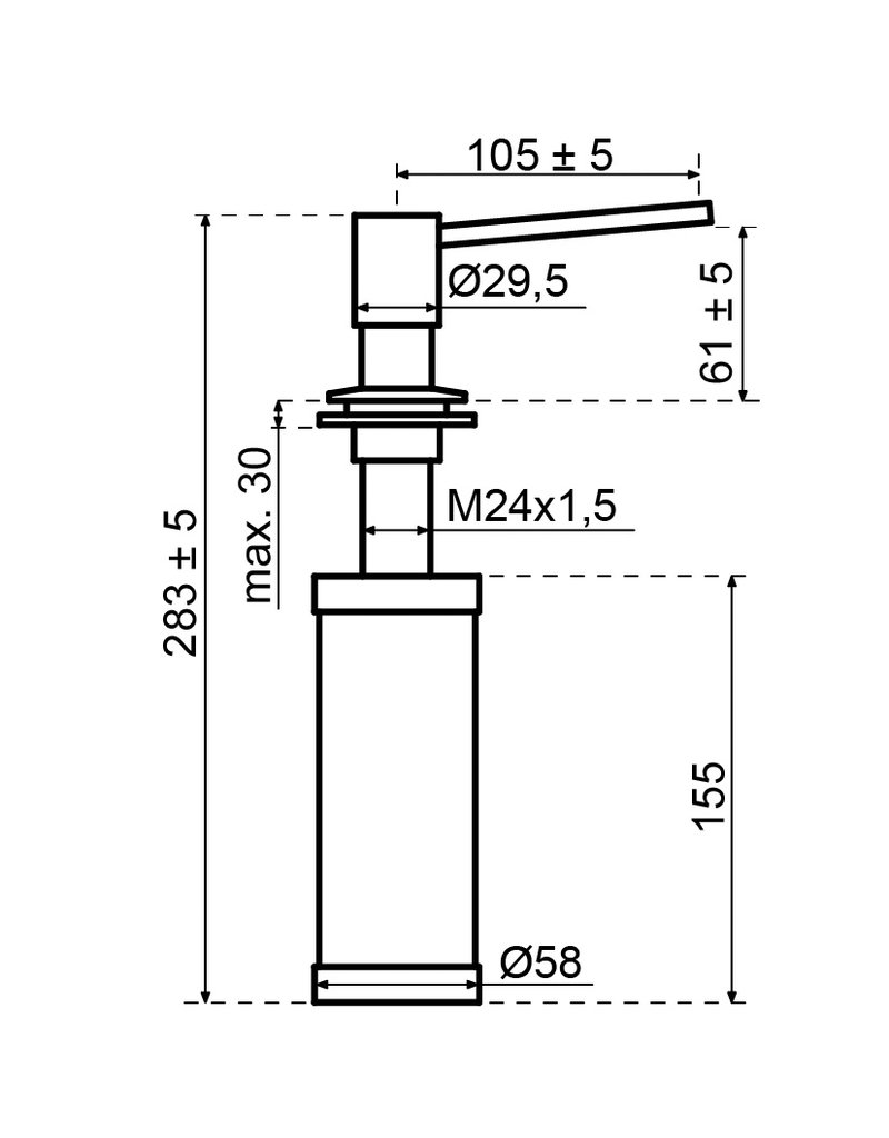 Lanesto Lanesto Zeepdispenser RVS (Inox)