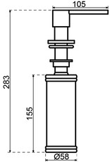 Lanesto Lanesto Zeepdispenser RVS (Inox)