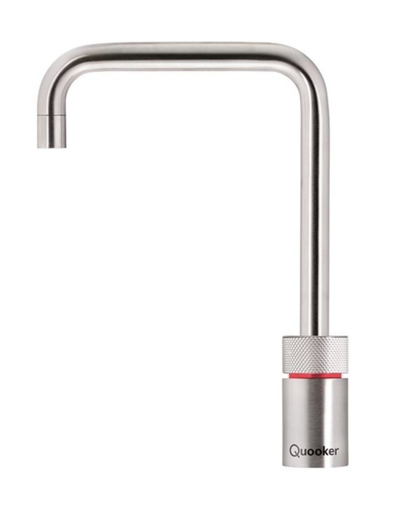 Quooker kranen Quooker Nordic Square RVS met PRO3-VAQ reservoir