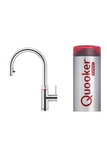 Quooker kranen Quooker Flex Chroom met Combi 2.2 reservoir