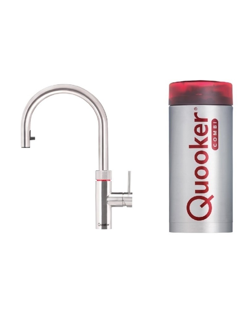 Quooker kranen Quooker Flex RVS met Combi 2.2 reservoir