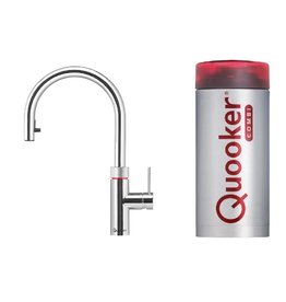 Quooker kranen Quooker Flex Chroom met Combi+ 2.2 reservoir