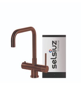 Selsiuz kranen Selsiuz Haaks Copper / Koper met TITANIUM Single boiler