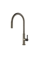 Gessi luxe keukenkraan Gessi Mesh Rvs-pvd en zwart gecoat