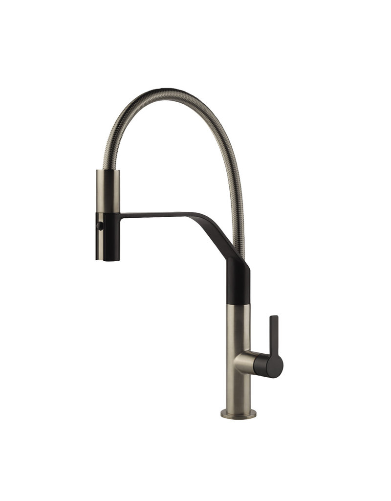 Gessi Mesh Flex Rvs-pvd met uitneembare perlator