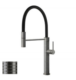 Gessi luxe keukenkraan Gessi 316 RVS PVD Meccanica Flex Eenhendelkeukenmengkraan