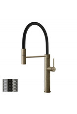 Gessi luxe keukenkraan Gessi 316 Gold Meccanica Flex Eenhendelkeukenmengkraan