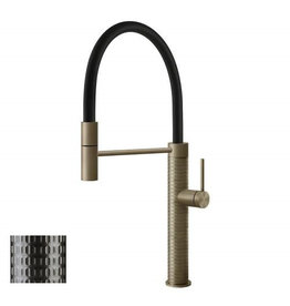Gessi luxe keukenkraan Gessi 316 Gold Meccanica Flex Eenhendelkeukenmengkraan
