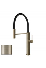 Gessi luxe keukenkraan Gessi 316 Gold Flessa Flex Eenhendelkeukenmengkraan