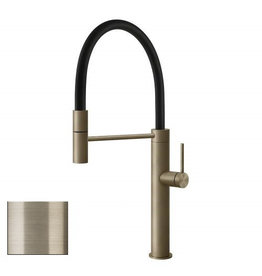 Gessi luxe keukenkraan Gessi 316 Gold Flessa Flex Eenhendelkeukenmengkraan