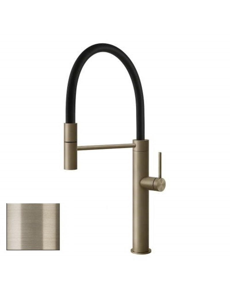 Gessi luxe keukenkraan Gessi 316 Gold Flessa Flex Eenhendelkeukenmengkraan