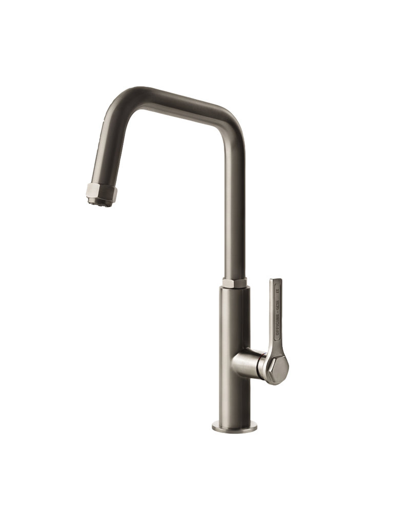 Gessi luxe keukenkraan Gessi Mechanical Rvs-pvd/zwart