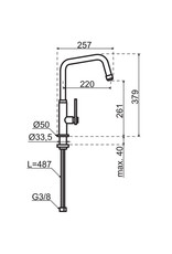 Gessi Gessi Mechanical Gun Metal Zwart