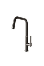 Gessi Gessi Mechanical Gun Metal Zwart met uittrekbare perlator