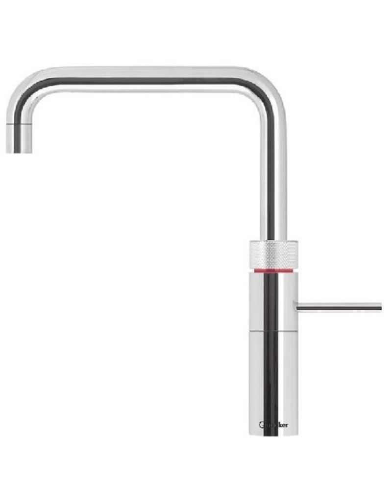 Quooker kranen Quooker CUBE met Fusion Square Chroom en Combi+ 2.2 reservoir