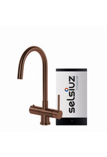 Selsiuz kranen Selsiuz Rond Copper / Koper met TITANIUM Single boiler