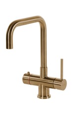 Selsiuz kranen Selsiuz Haaks Gold / Goud met TITANIUM Single boiler