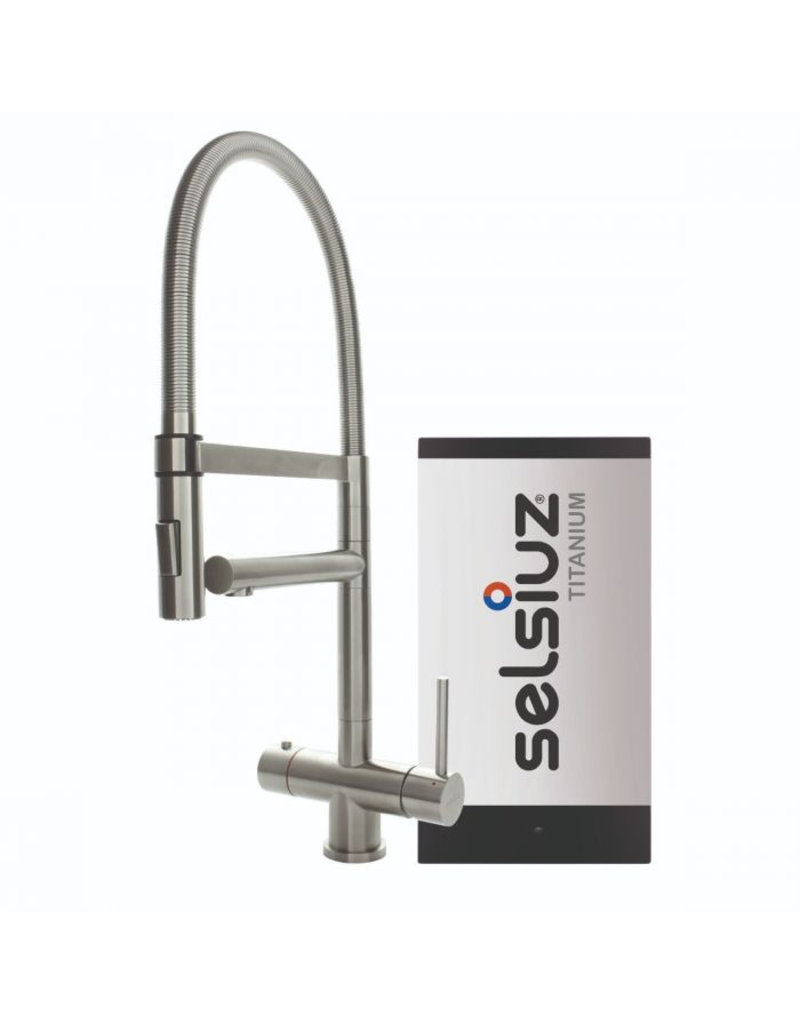 Selsiuz kranen Selsiuz XL RVS (Inox) met TITANIUM Single boiler