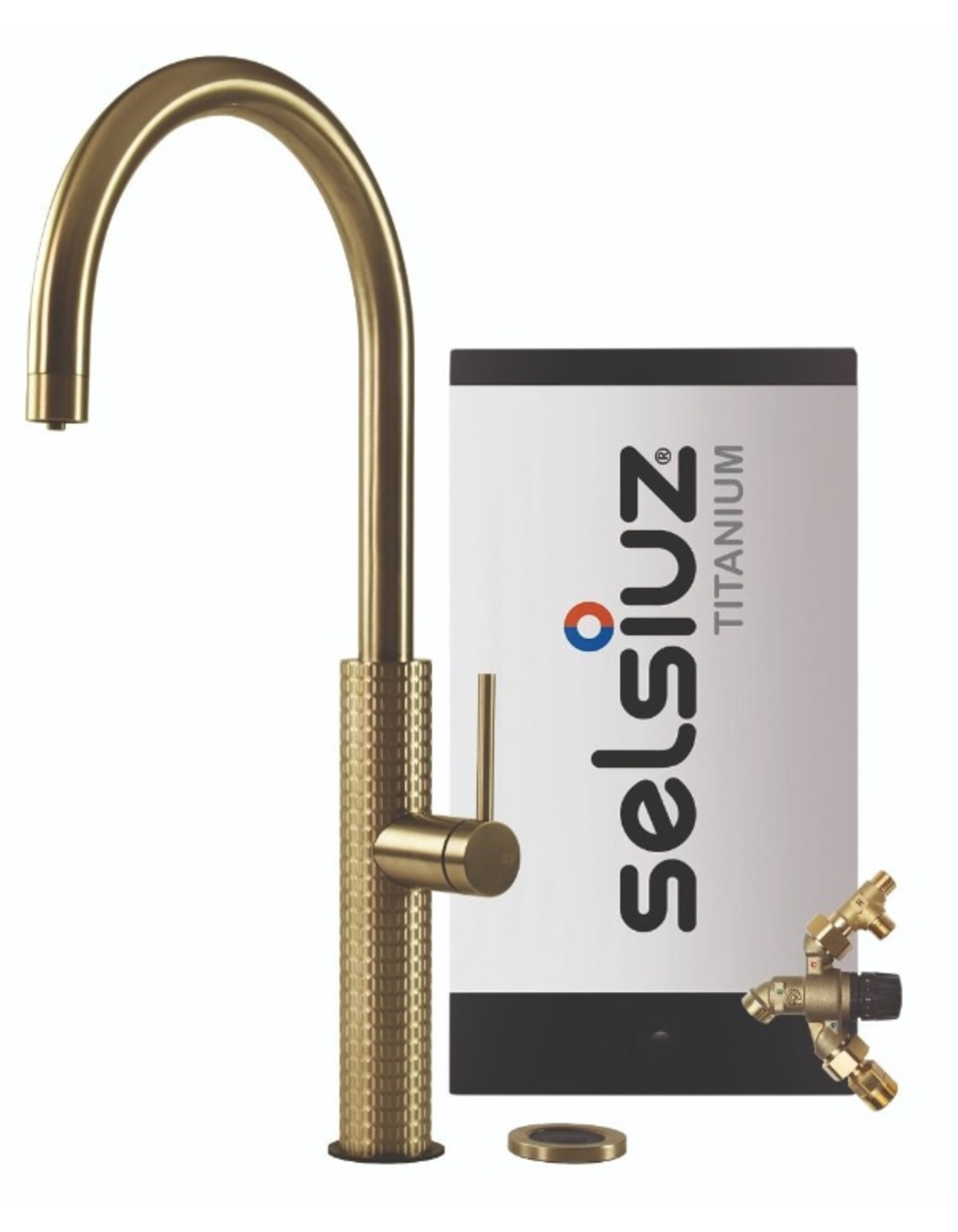 krans Verkeerd getuige Selsiuz by Gessi 3 in 1 Gold / Goud met TITANIUM Combi (Extra) boiler -  CreateMyOwn.nl