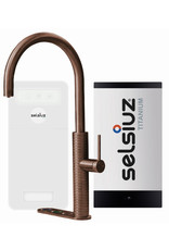 Selsiuz kranen Selsiuz by Gessi 5 in 1 Copper / Koper 350383  met TITANIUM Single boiler en Cooler