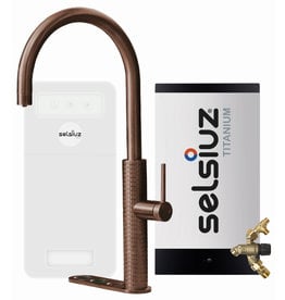 Selsiuz kranen Selsiuz by Gessi 5 in 1 Copper / Koper 350385 TITANIUM Combi (Extra) boiler en Cooler