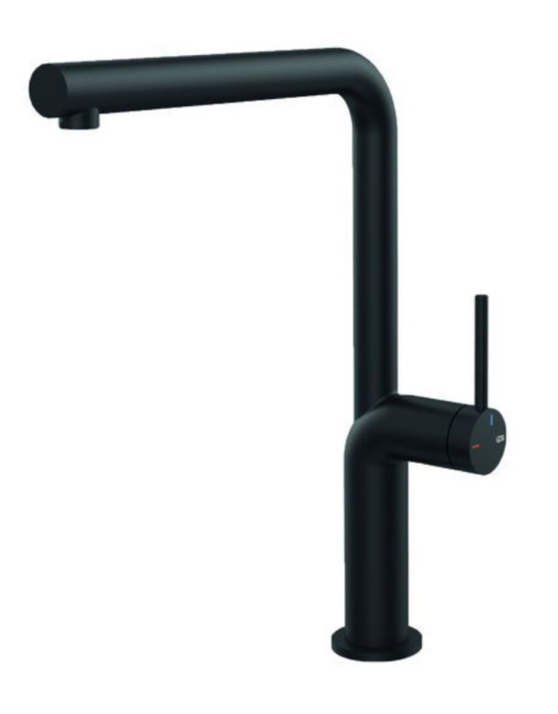 Gessi luxe keukenkraan Gessi Stelo Recht Zwart