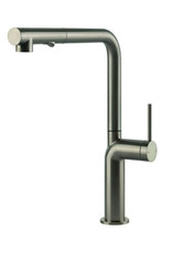 Gessi luxe keukenkraan Gessi Stelo Recht RVS-PVD met uittrekbare perlator